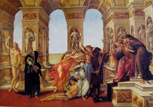 La calunnia, cm. 62 x 91, Galleria degli Uffizi, Firenze